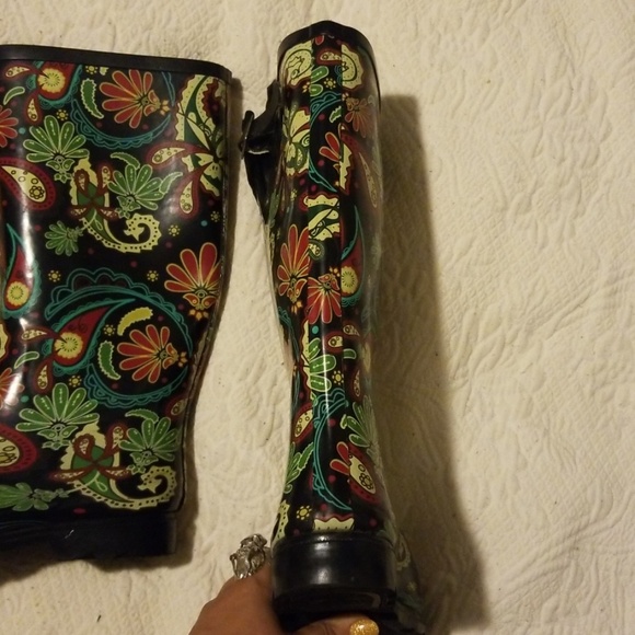 Nomad Women's Size 6 Kids size 4 Black Rain Boots - Picture 6 of 7